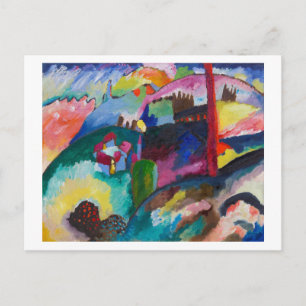 Landscape with Factory Chimney, Wassily Kandinsky ポストカード