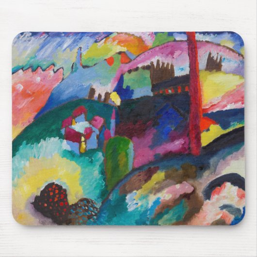 Landscape with Factory Chimney, Wassily Kandinsky マウスパッド (正面)