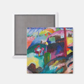 Landscape with Factory Chimney, Wassily Kandinsky マグネット (正面/裏面)