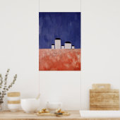 Landscape with Five Houses, c.1932 ポスター (キッチン)