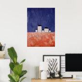 Landscape with Five Houses, c.1932 ポスター (ホームオフィス)