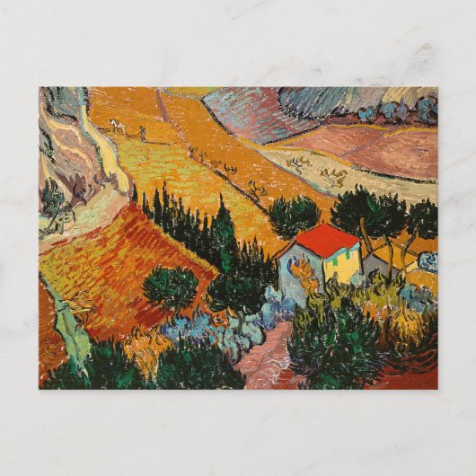 Landscape with House and Ploughman, ポストカード (正面)