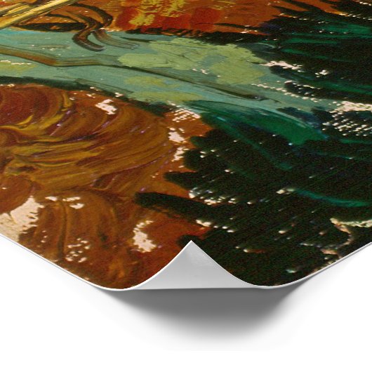 Landscape with House and Plowman ポスター (角)