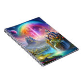landscape with magical castles and bright colors ノートブック (右側)