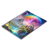 landscape with magical castles and bright colors ノートブック (左側)