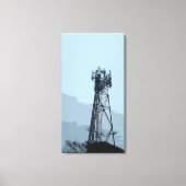 Landscape with Mobile Signal Tower. キャンバスプリント (正面)