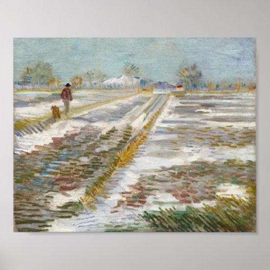 Landscape with Snow, Vincent van ゴッホ ポスター (正面)