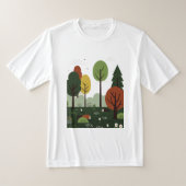  landscape with Trees Tシャツ (レイダウン)