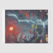 Landscape with Waterfall Decoupage 薄葉紙 (正面)