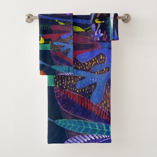 Landscape with Yellow Birds, Paul Klee バスタオルセット (インサイチュ)