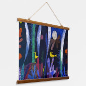 Landscape with Yellow Birds, Paul Klee 吊り下げ型タペストリー (傾斜あり)