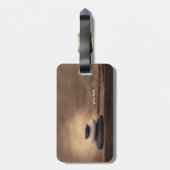 Landscape, Zen Stones Brown ラゲッジタグ (裏面縦)