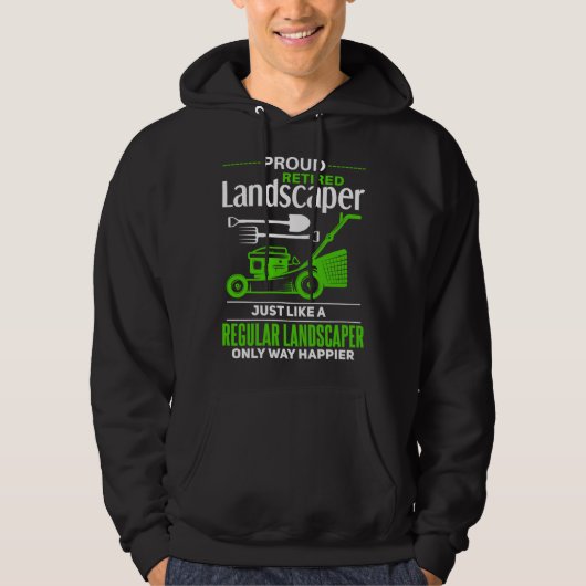 Landscaper Retirement Outfit Joke Retired Landscap パーカ (正面)