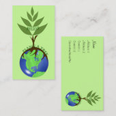 LandScaper's Business CardReLeaf – 植物Aの木 名刺 (正面/裏面)