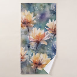 Landscapes with flowers バスタオル