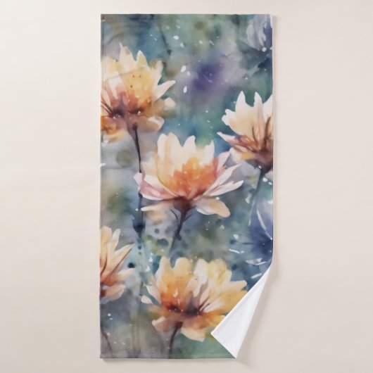 Landscapes with flowers バスタオル (バスタオル)