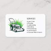 Landscaping and Lawn Maintenance 名刺 (裏面)