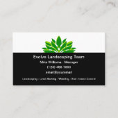 Landscaping And Lawn Mowing Service 名刺 (正面)