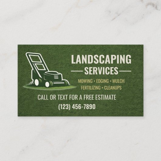 Landscaping Business Card 名刺 (正面)