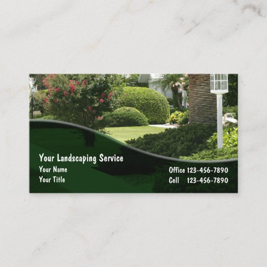 Landscaping Business Cards 名刺 (正面)