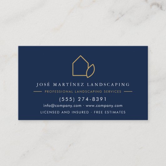 Landscaping Company Lawn All Season Service 名刺 (正面)