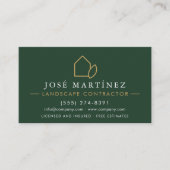 Landscaping Contractor Professional Business Card 名刺 (正面)