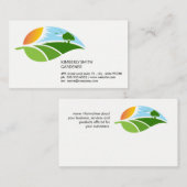 Landscaping Garden Background 名刺 (正面/裏面)