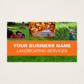 Landscaping Services Business card Lawn care (裏面)