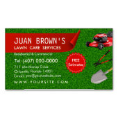 Landscaping Services | Lawn Care & Garden Design マグネット名刺 (正面)