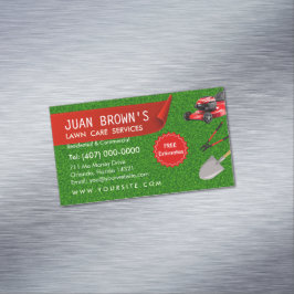 Landscaping Services | Lawn Care & Garden Design マグネット名刺