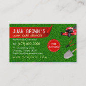 Landscaping Services | Lawn Care & Garden Design 名刺 (裏面)