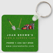 Landscaping Services | Lawn Care Gardening キーホルダー (裏面)
