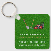 Landscaping Services | Lawn Care Gardening キーホルダー (正面)