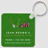 Landscaping Services | Lawn Care Gardening キーホルダー (裏面)
