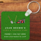 Landscaping Services | Lawn Care Gardening キーホルダー (裏面)