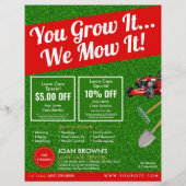 Landscaping Services | Lawn Care Gardening チラシ (裏面)