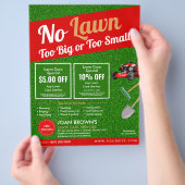 Landscaping Services | Lawn Care Gardening チラシ (手)