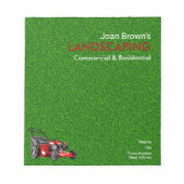 Landscaping Services | Lawn Care Gardening ノートパッド (正面)
