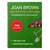 Landscaping Services | Lawn Care Gardening ノートブック (正面)