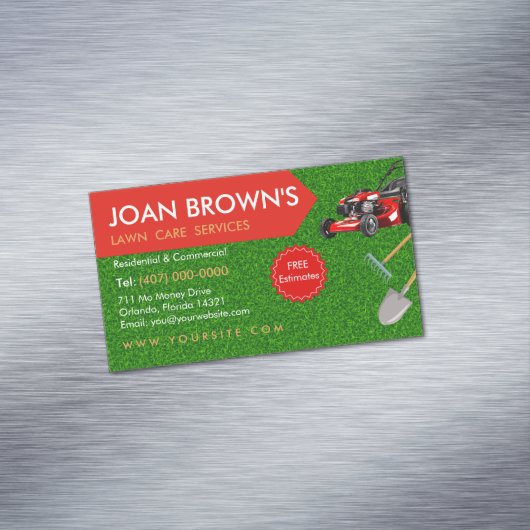 Landscaping Services | Lawn Care Gardening マグネット名刺 (インサイチュ)