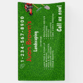 Landscaping Services | Lawn Care Gardening 横断幕 (縦)