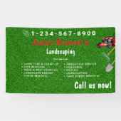 Landscaping Services | Lawn Care Gardening 横断幕 (横)