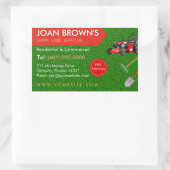 Landscaping Services | Lawn Care Gardening 長方形シール (バッグ)