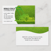 Landscaping Services | Lawn Mower Icon 名刺 (正面/裏面)