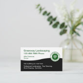 Landscaping Services Modern Business Cards 名刺 (スタンド正面)