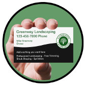 Landscaping Services Modern Business Cards  名刺