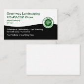 Landscaping Services Simple Modern Business Cards 名刺 (正面/裏面)
