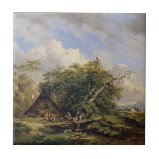Landschaft bei Gutenstein - Dominik Schufried タイル (正面)