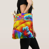 Landschaft in Regenbogenfarben トートバッグ (クローズアップ)
