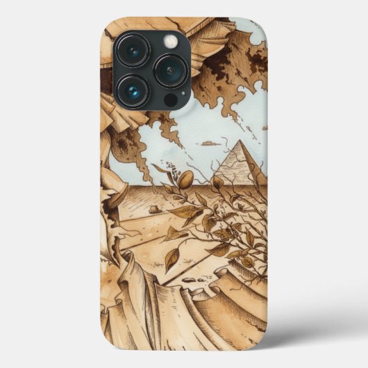 Landschaft mit Pyramide Case-Mate iPhoneケース (裏面)